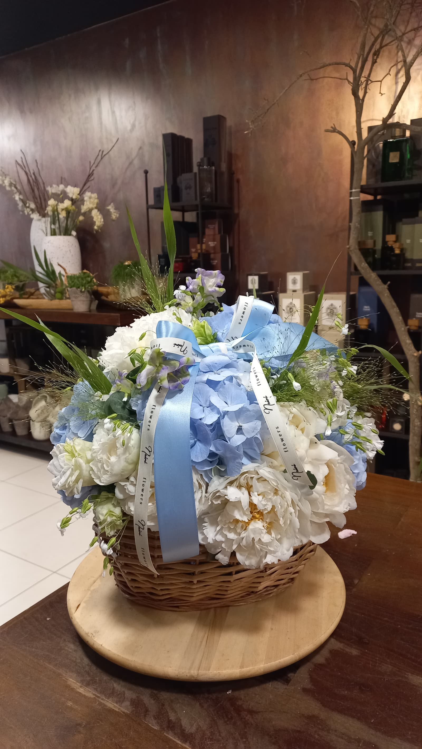 Flower Basket BLUE