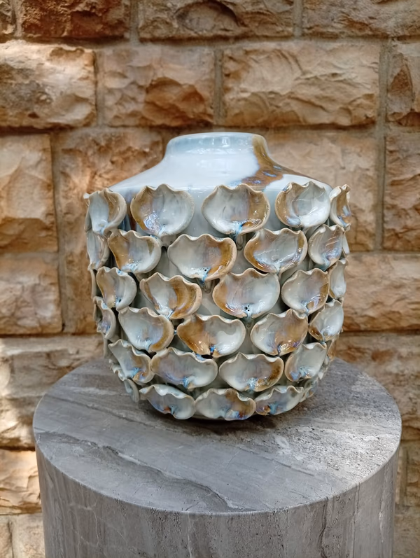 Ocean Blossom Ceramic Vase