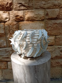 Rippling Fish Ceramic Vase Large
